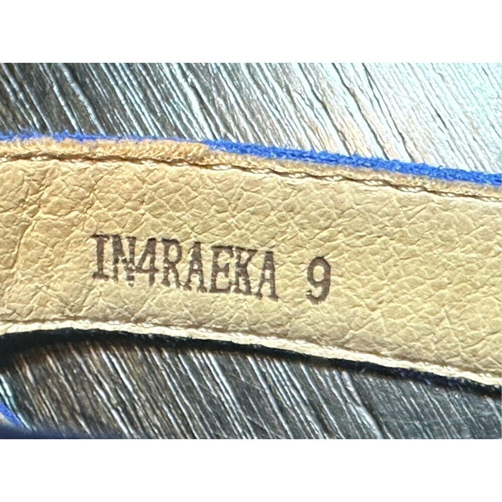 IDIFU Blue Suede NEW Stiletto High Heel size 9 Sandals Open toe Ankle Strap - Picture 10 of 11